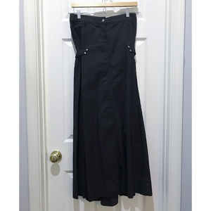 Vintage Lip Service Maxi Skirt with Lace Inset